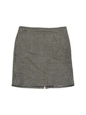 J.Crew Black and Ivory Houndstooth Pencil Skirt Size 14